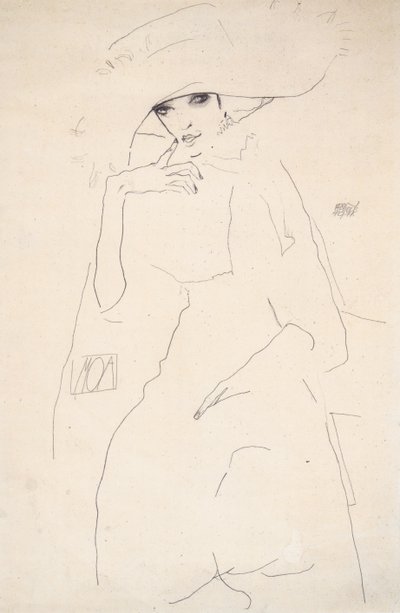 Bildnis der Tänzerin Moa von Egon Schiele